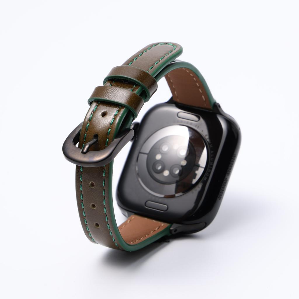 Retro Oil-Wax Leather Apple Watch Strap