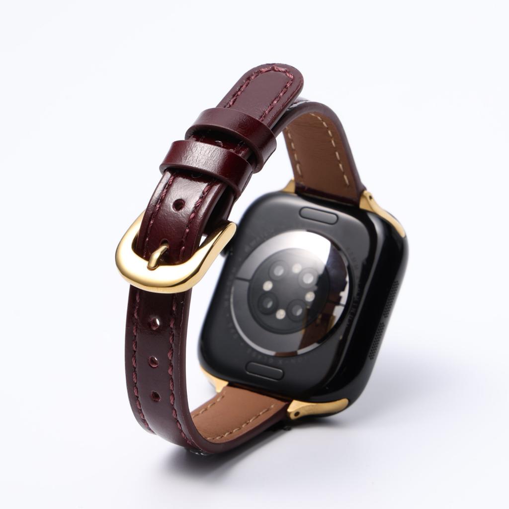 Retro Oil-Wax Leather Apple Watch Strap