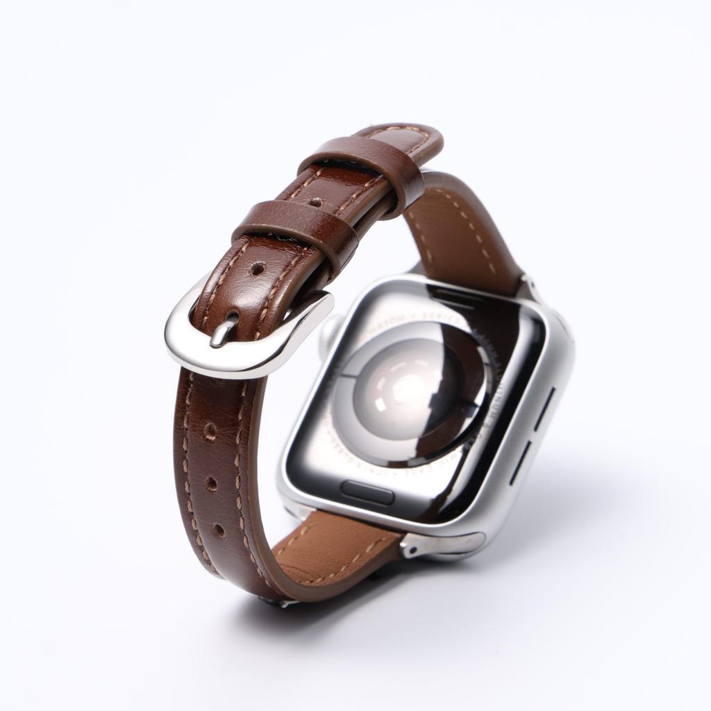 Retro Oil-Wax Leather Apple Watch Strap