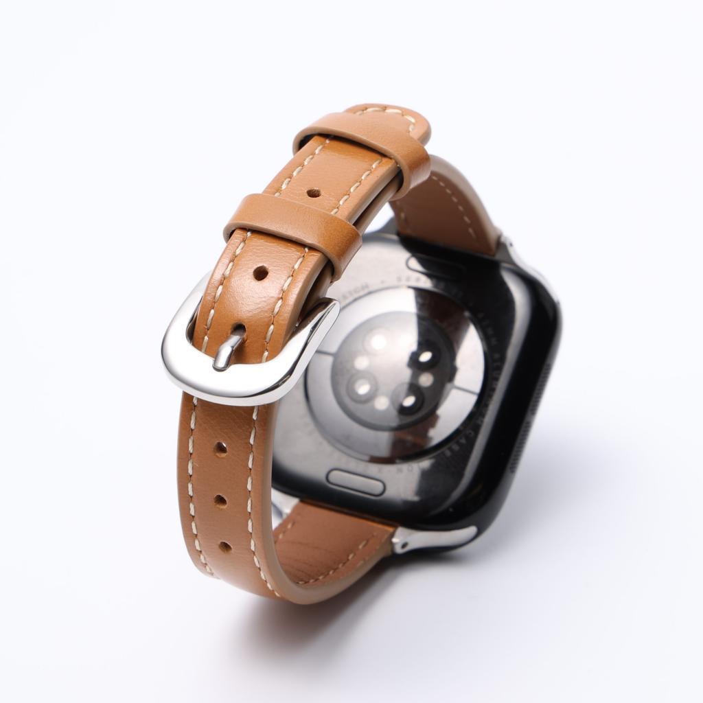 Retro Leather Apple Watch Strap