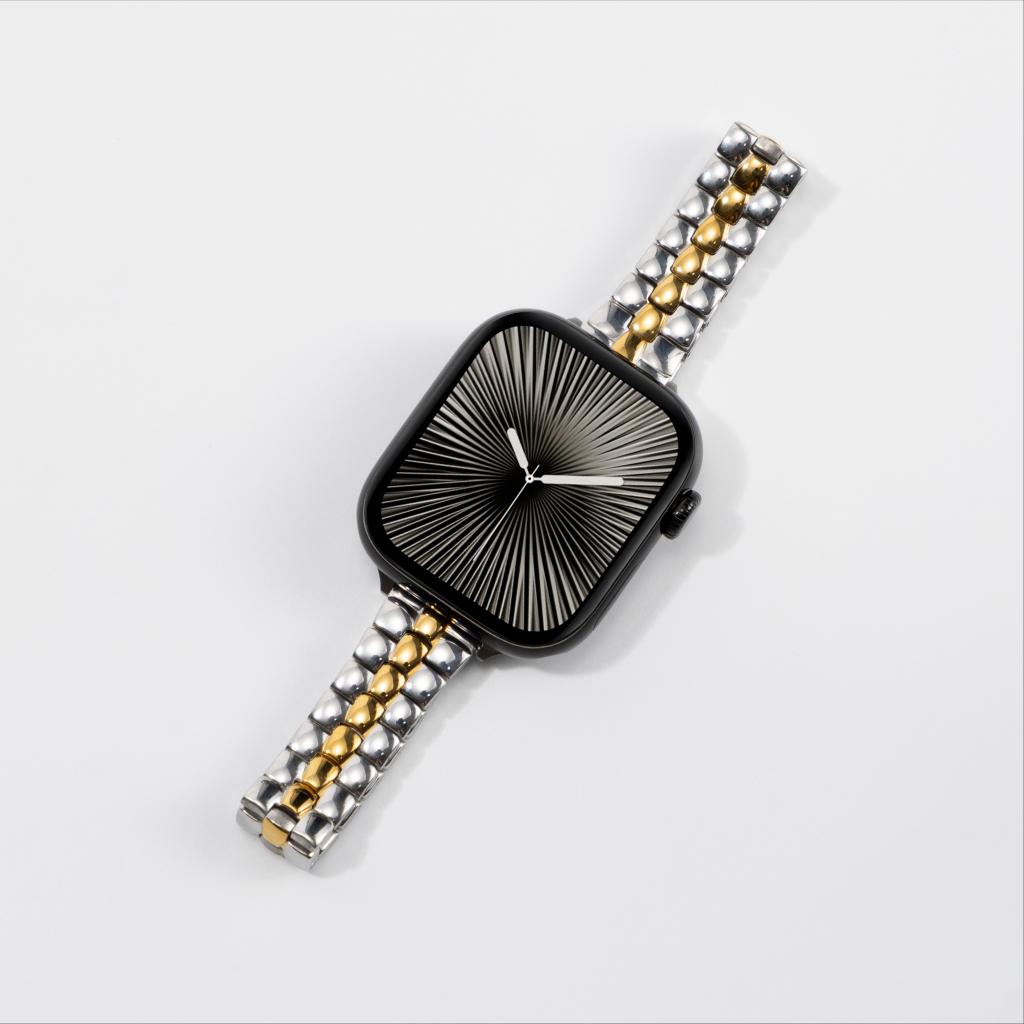 Rounded-Link Metal Bracelet