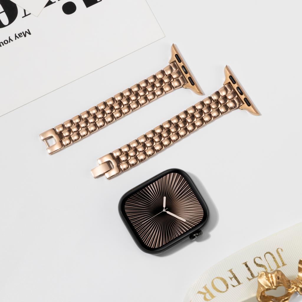 Rounded-Link Metal Bracelet