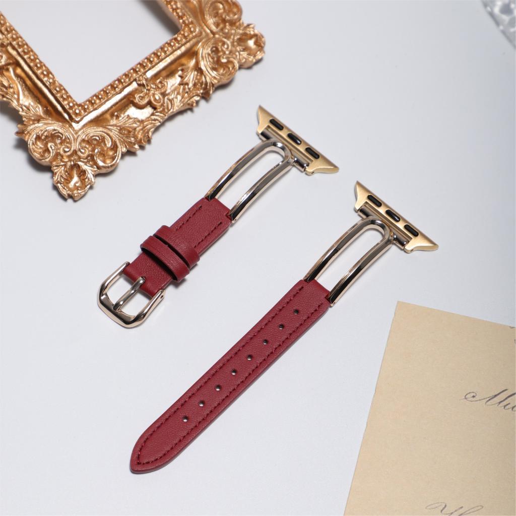Aura Slim Leather Apple Watch Strap