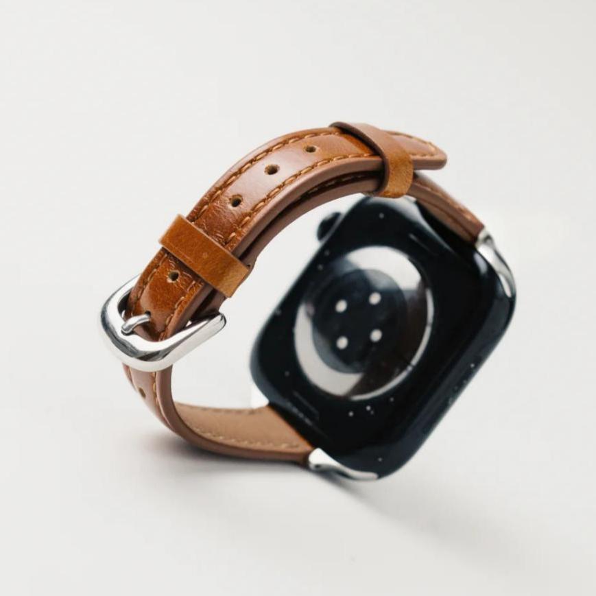 Retro Leather Apple Watch Strap