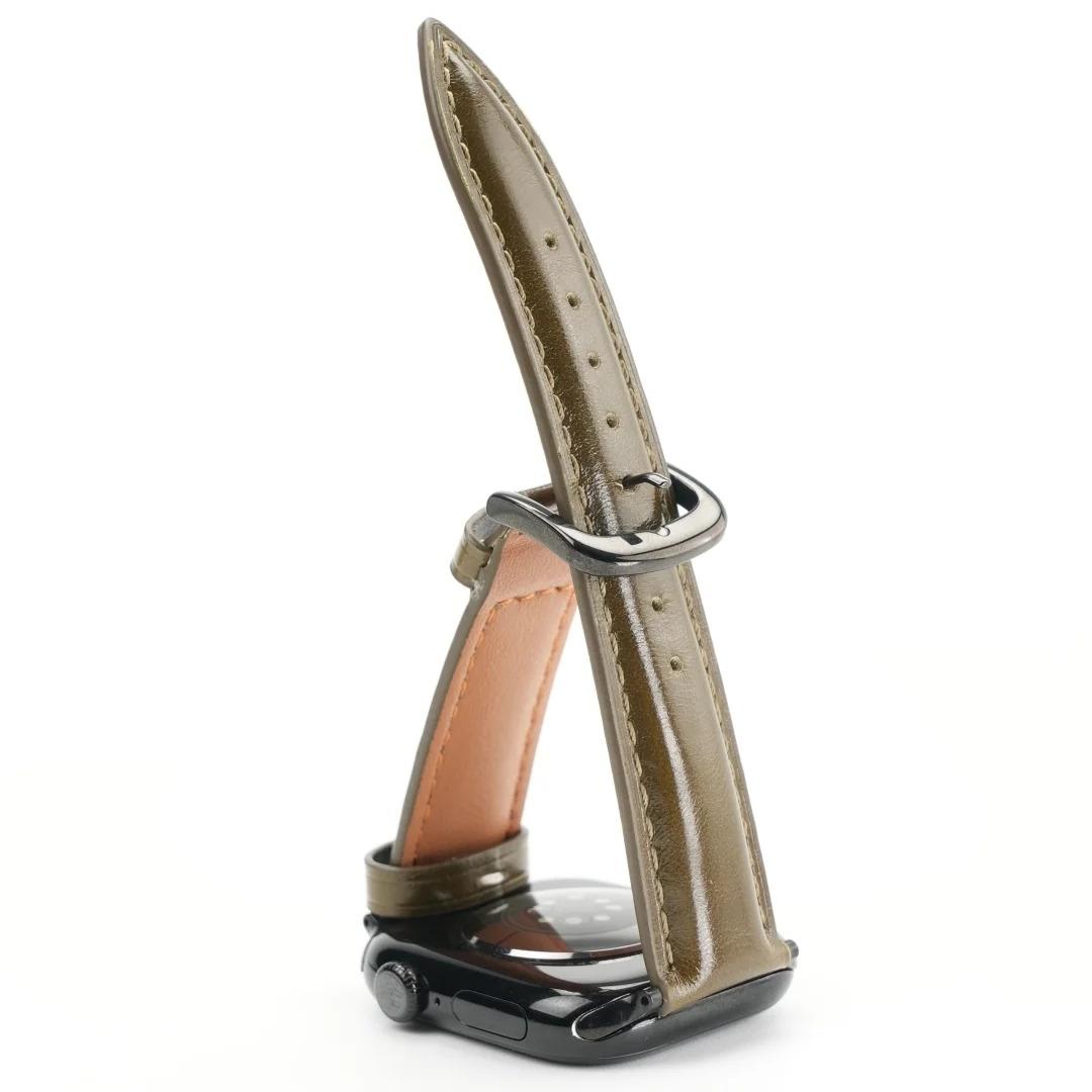 Retro Oil-Wax Leather Apple Watch Strap