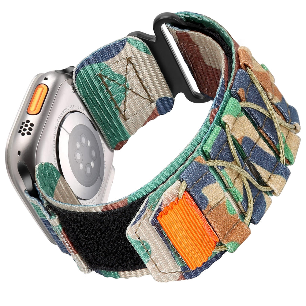 Nylon Canvas Loop Velcro Strap For Apple Watch