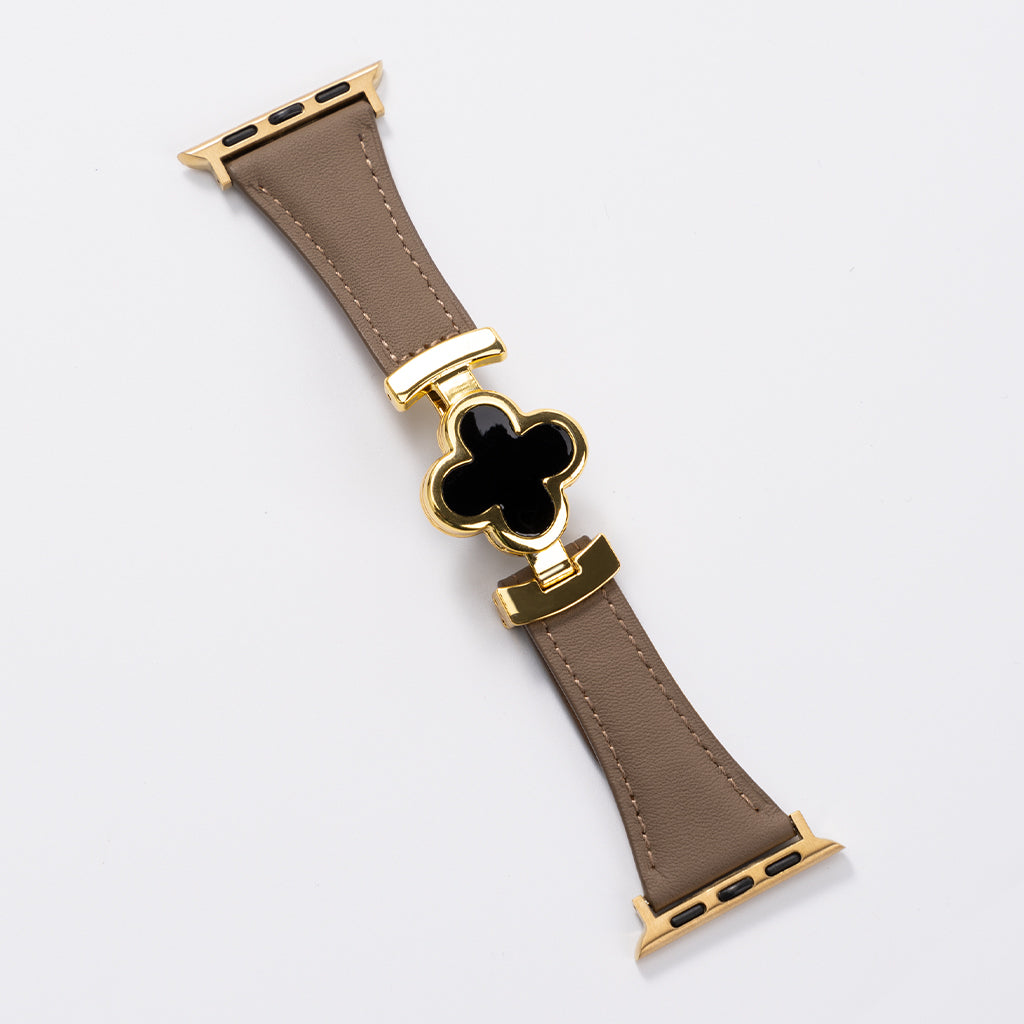 Lucky Flower Leather Strap For Apple Watch