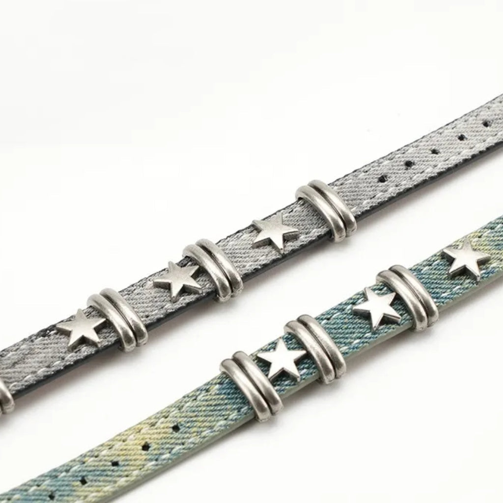 Starlight Rivet Leather Apple Watch Strap