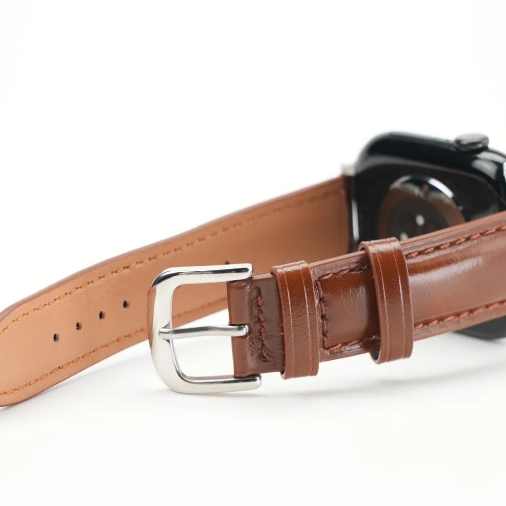 Retro Oil-Wax Leather Apple Watch Strap