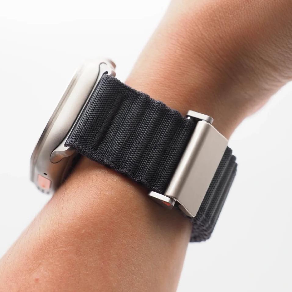 Wide Corrugated Braid Loop For Apple Watch