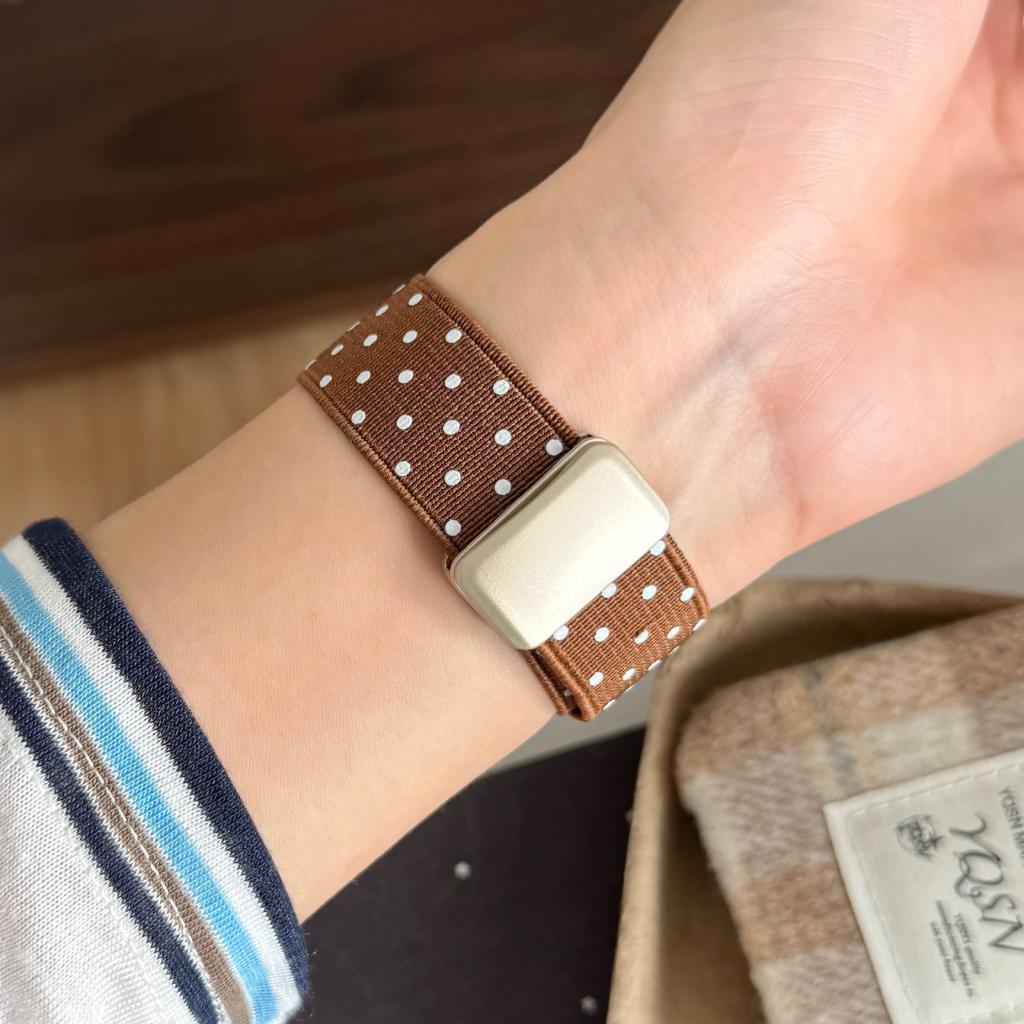 Cute Polka Dot Magnetic Nylon Strap for Apple Watch