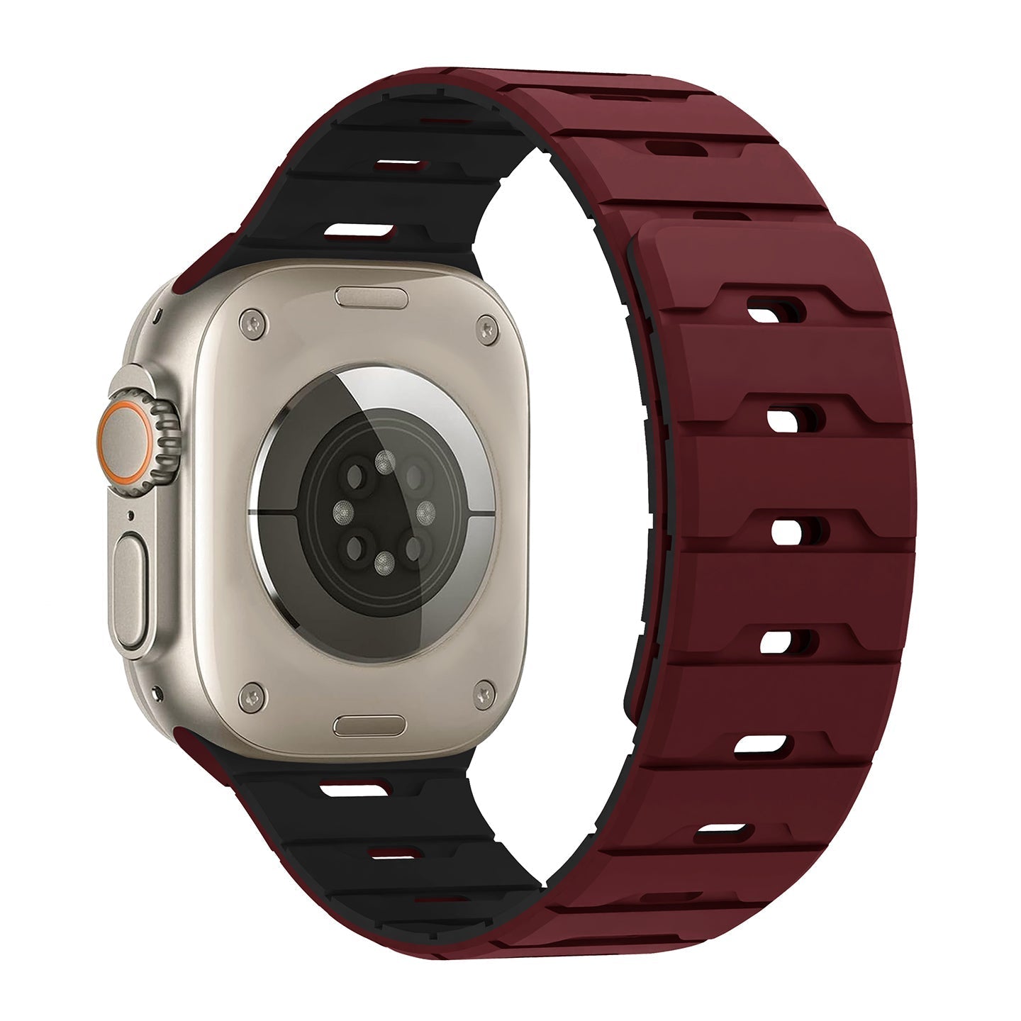 Breathable Magnetic Silicone Apple Watch Strap