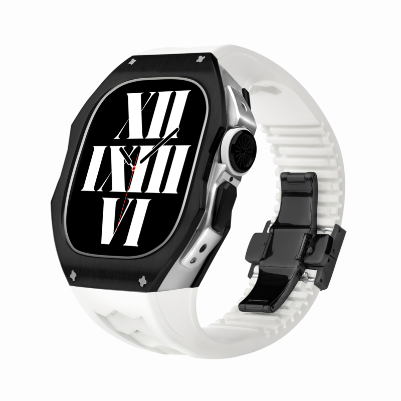 RM808 Fluororubber Band Titanium Case Retrofit Kit For Apple Watch