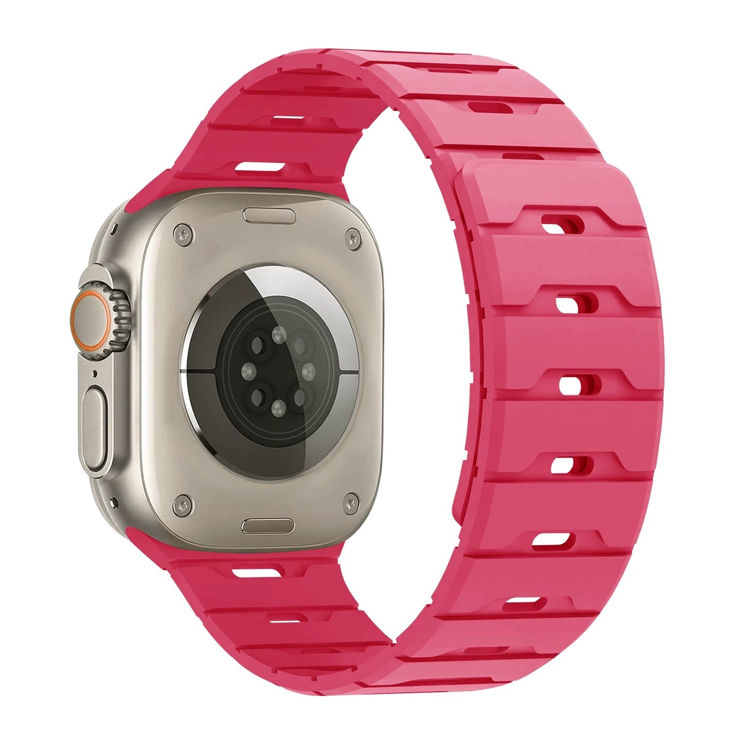 Breathable Magnetic Silicone Apple Watch Strap