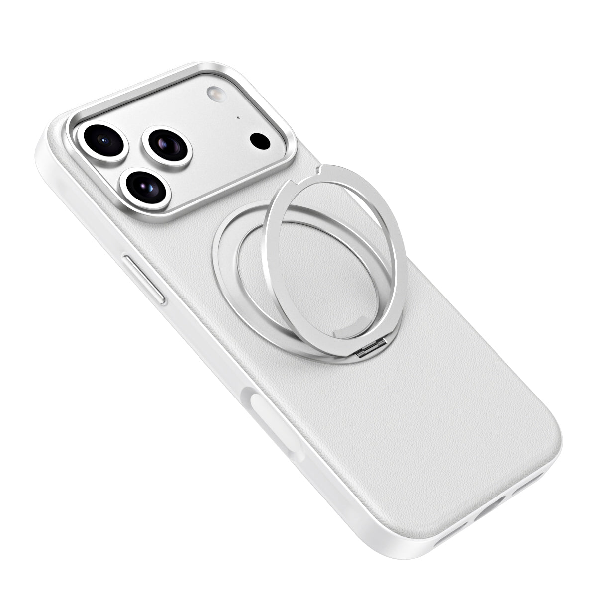 Leather MagSafe Case with 360° Ring Stand