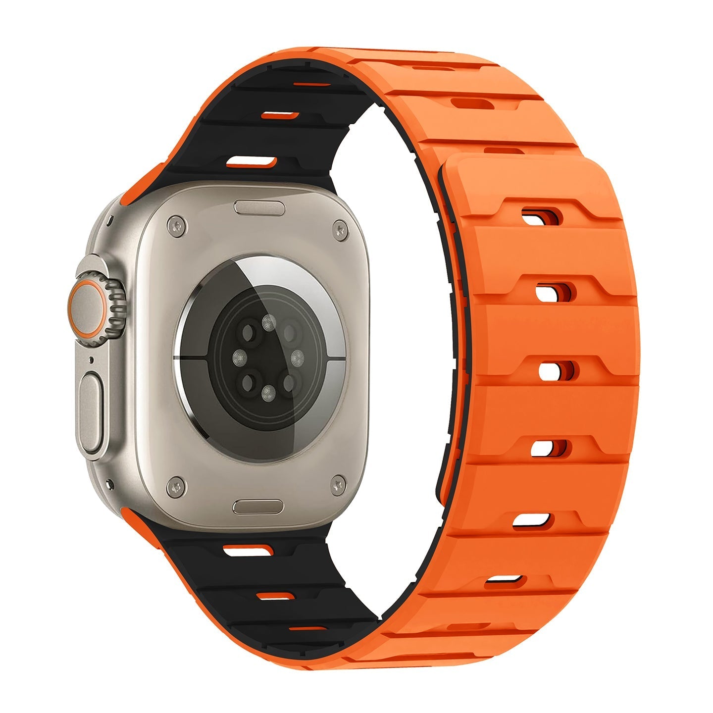 Breathable Magnetic Silicone Apple Watch Strap