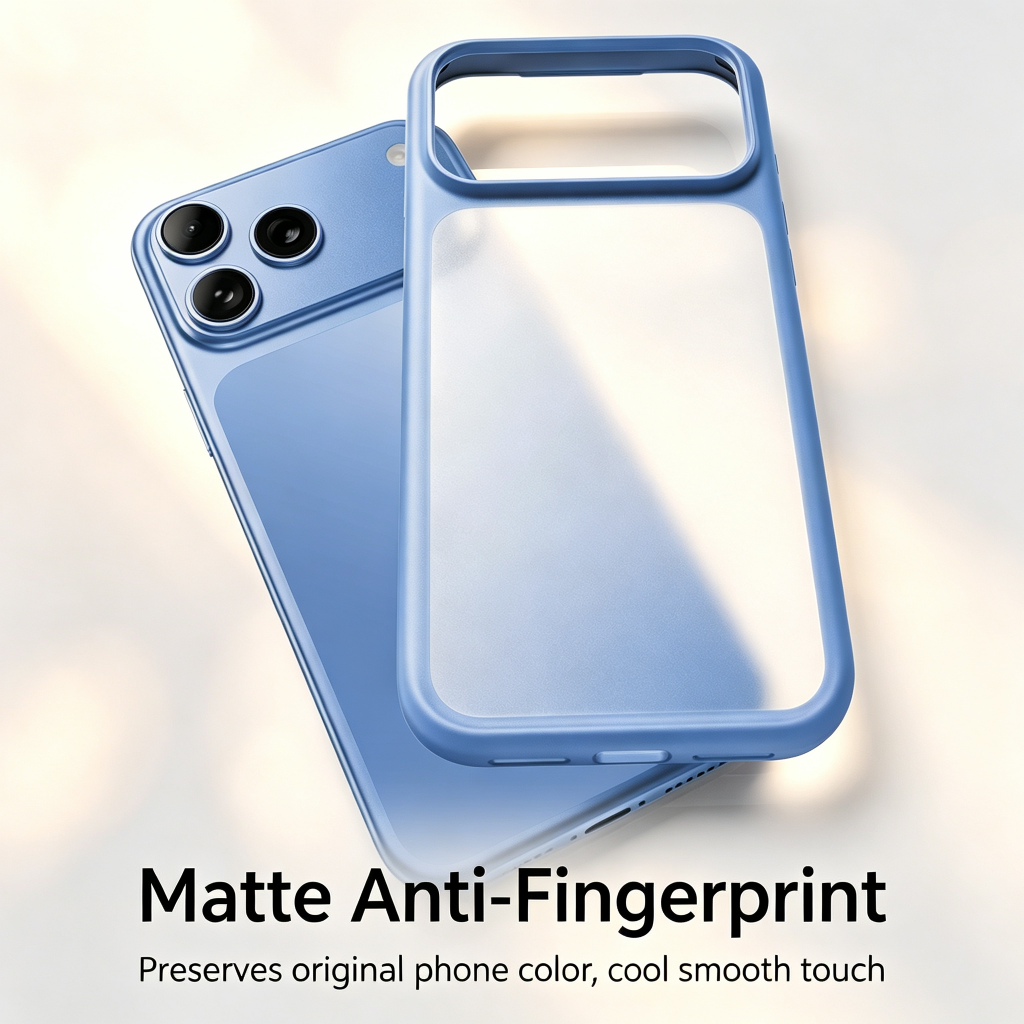 Ice-Crystal Translucent Skin-Feel iPhone Case