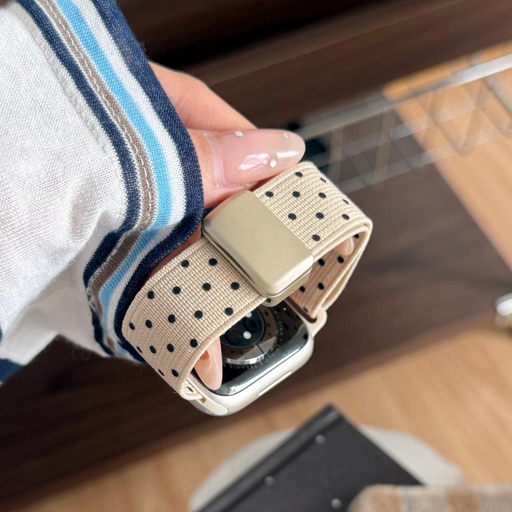 Cute Polka Dot Magnetic Nylon Strap for Apple Watch