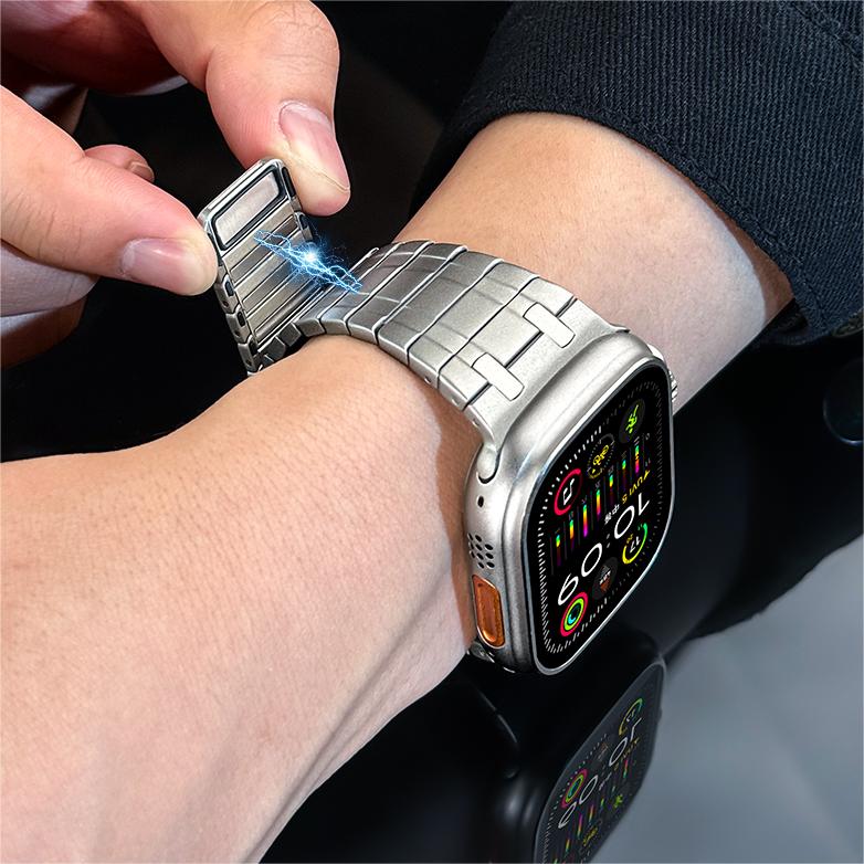 AP Frosted Stainless Steel Magnetic Band For Apple Watch