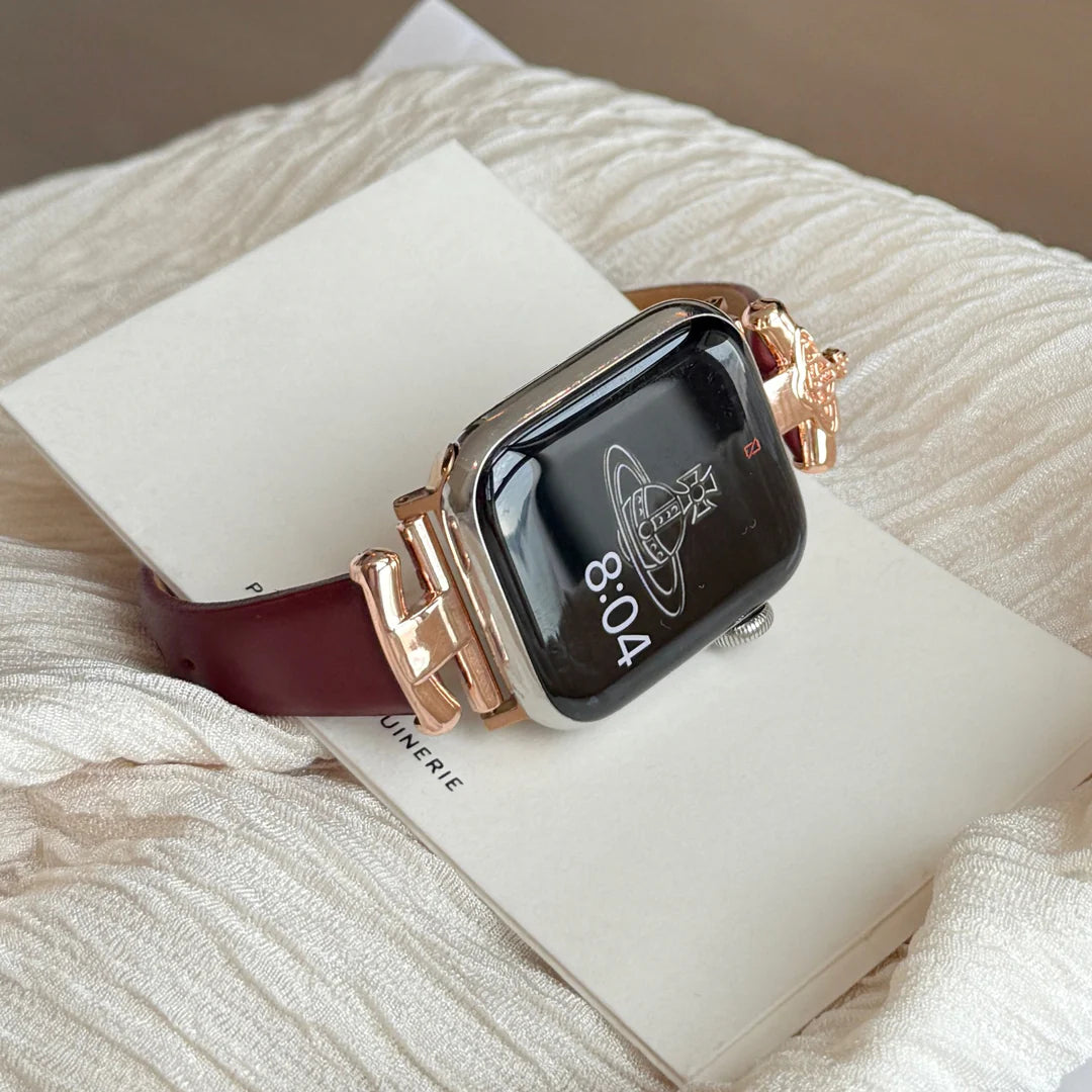 Queen Leather Apple Watch Strap