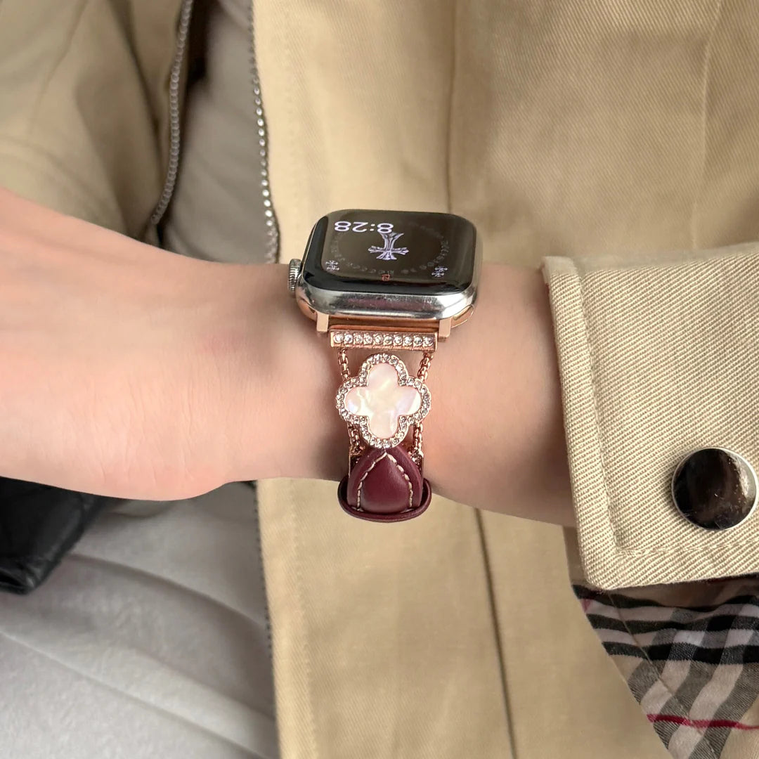 Queen Leather Apple Watch Strap