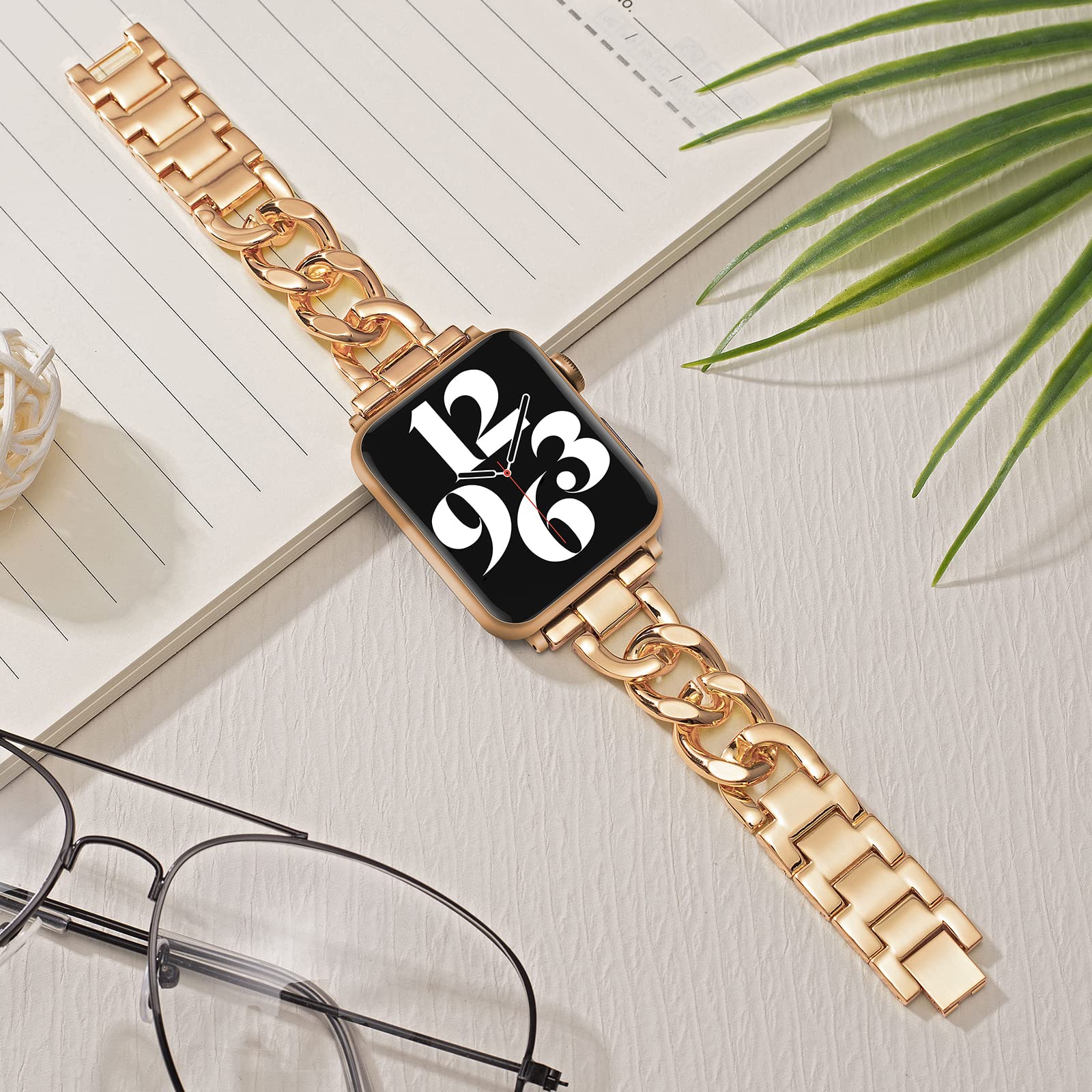 Heart-Shaped Link Bracelet for Apple Watch