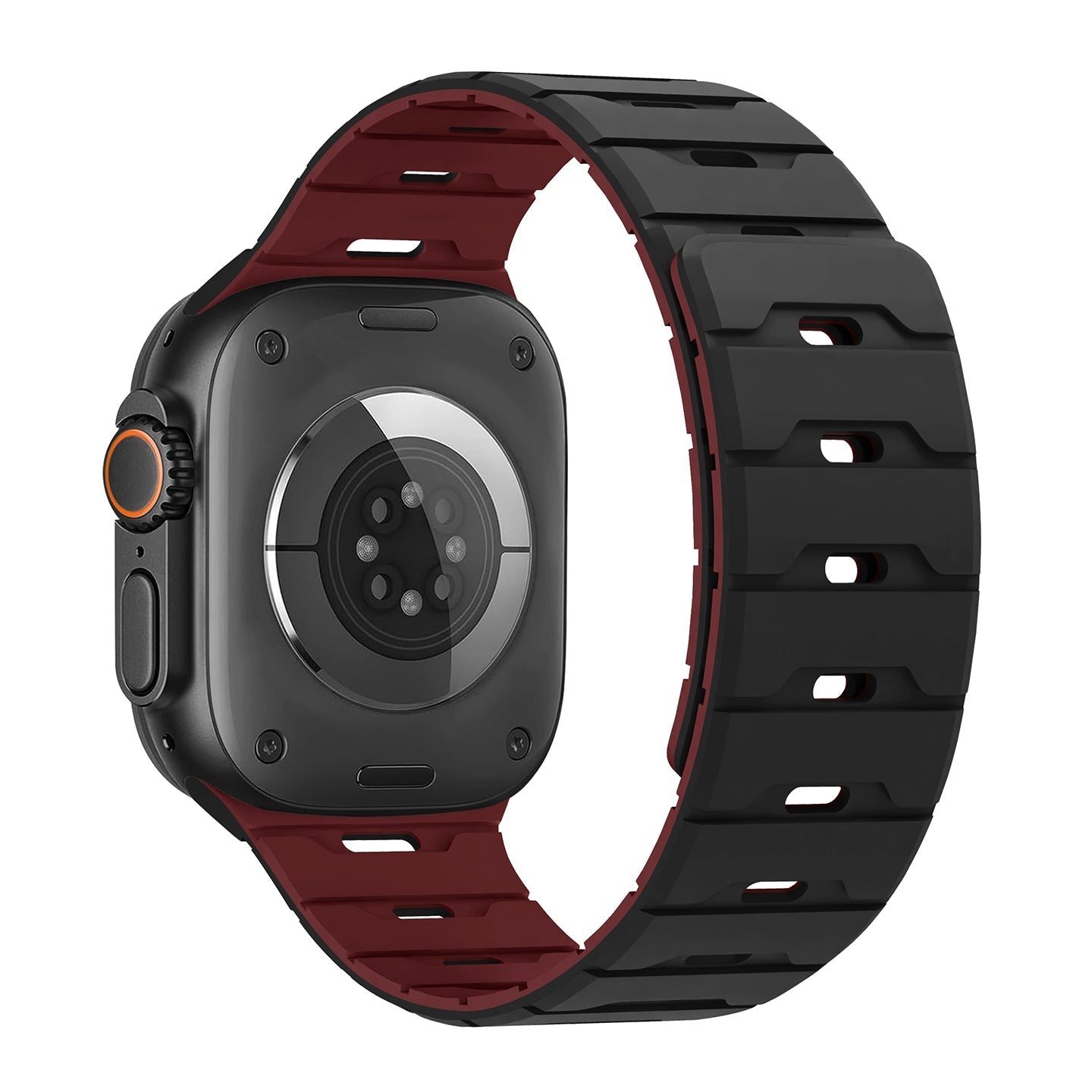 Breathable Magnetic Silicone Apple Watch Strap