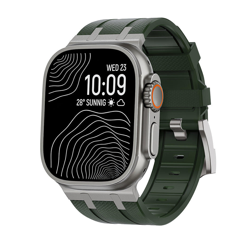 AP-Style Integrated FKM Rubber Apple Watch Band