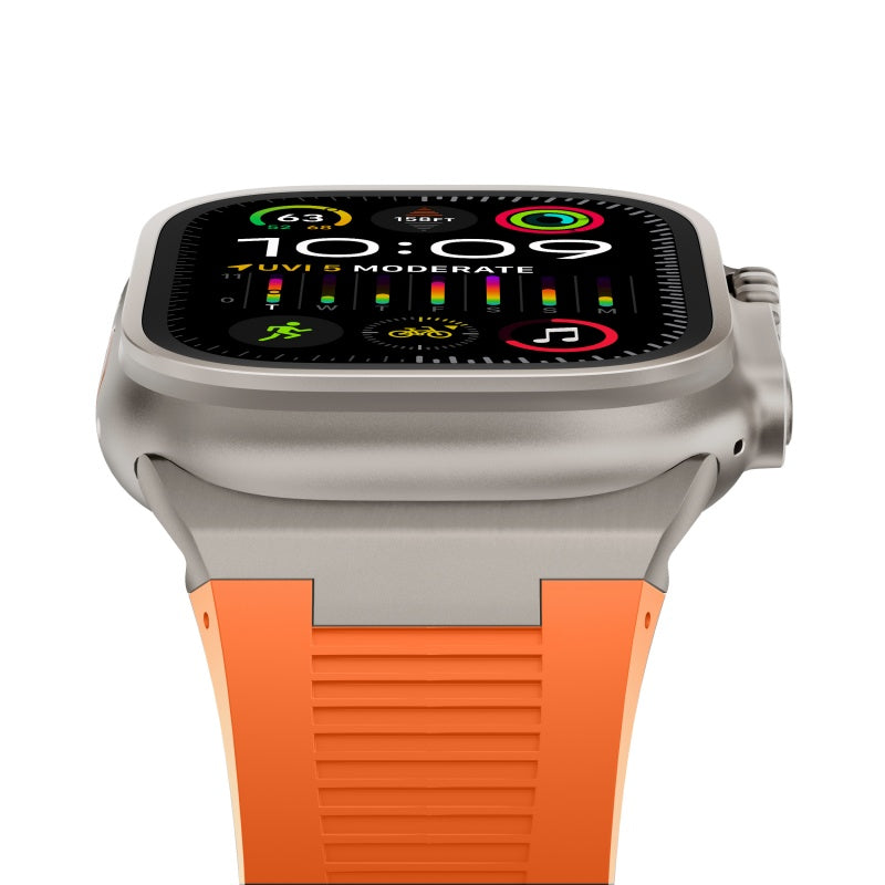 AP New Connector Silicone Band For Apple Watch
