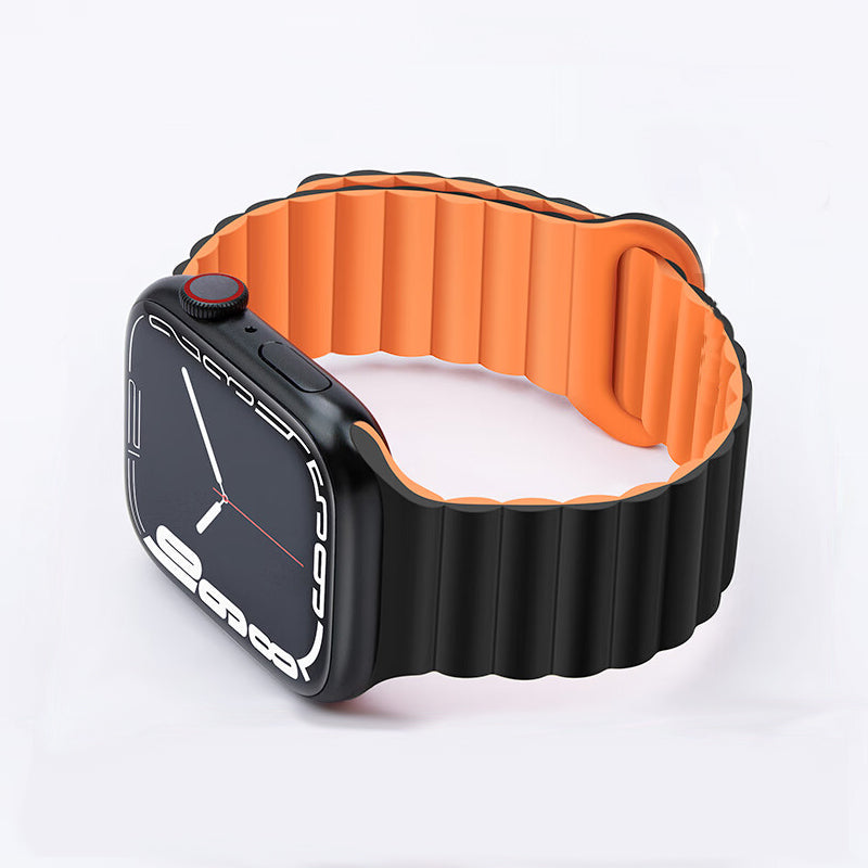 Magnetic silicone strap for Apple Watch