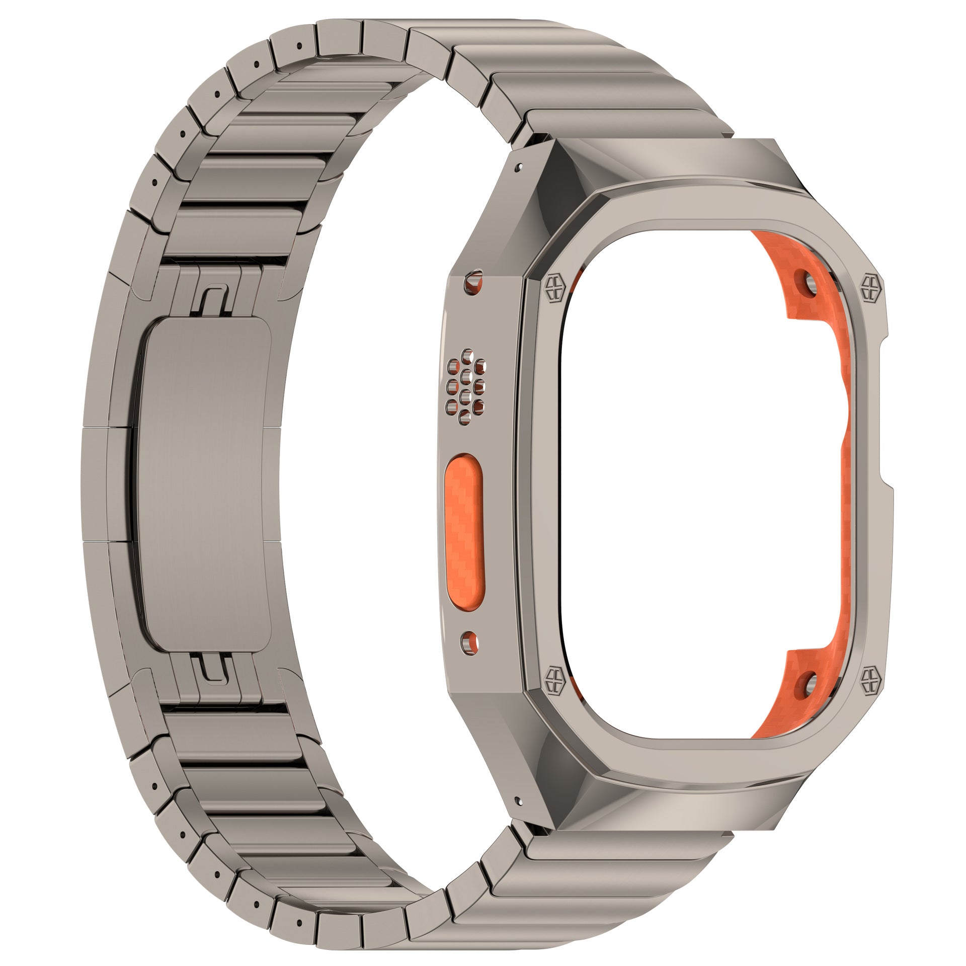 Stainless Steel Band With Case For Apple Watch Ultra