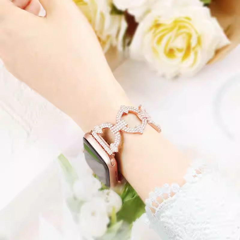 Bling Diamond Link Bracelet For Apple Watch