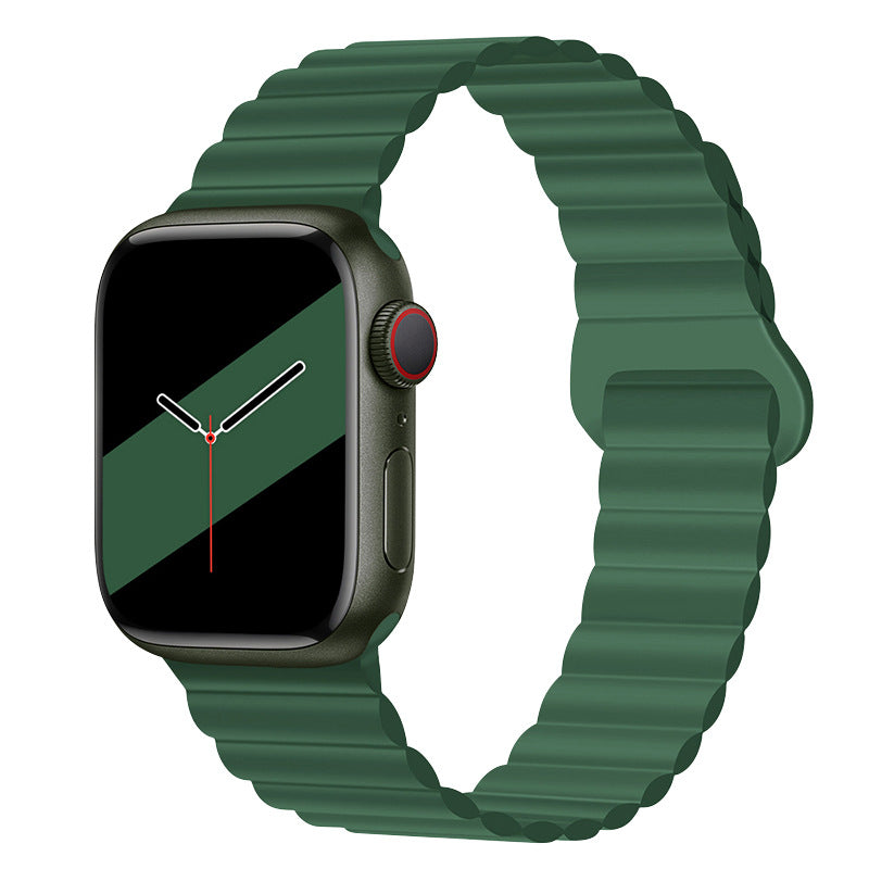 Magnetic silicone strap for Apple Watch