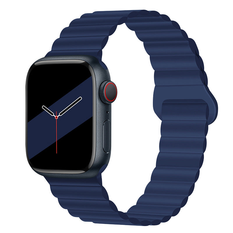 Magnetic silicone strap for Apple Watch