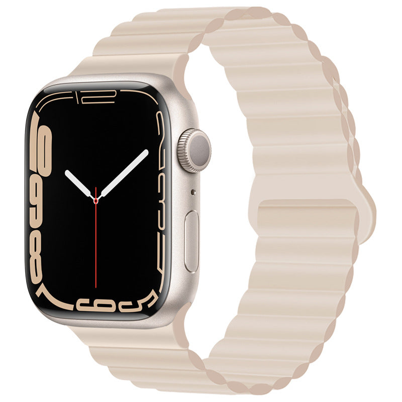 Magnetic silicone strap for Apple Watch